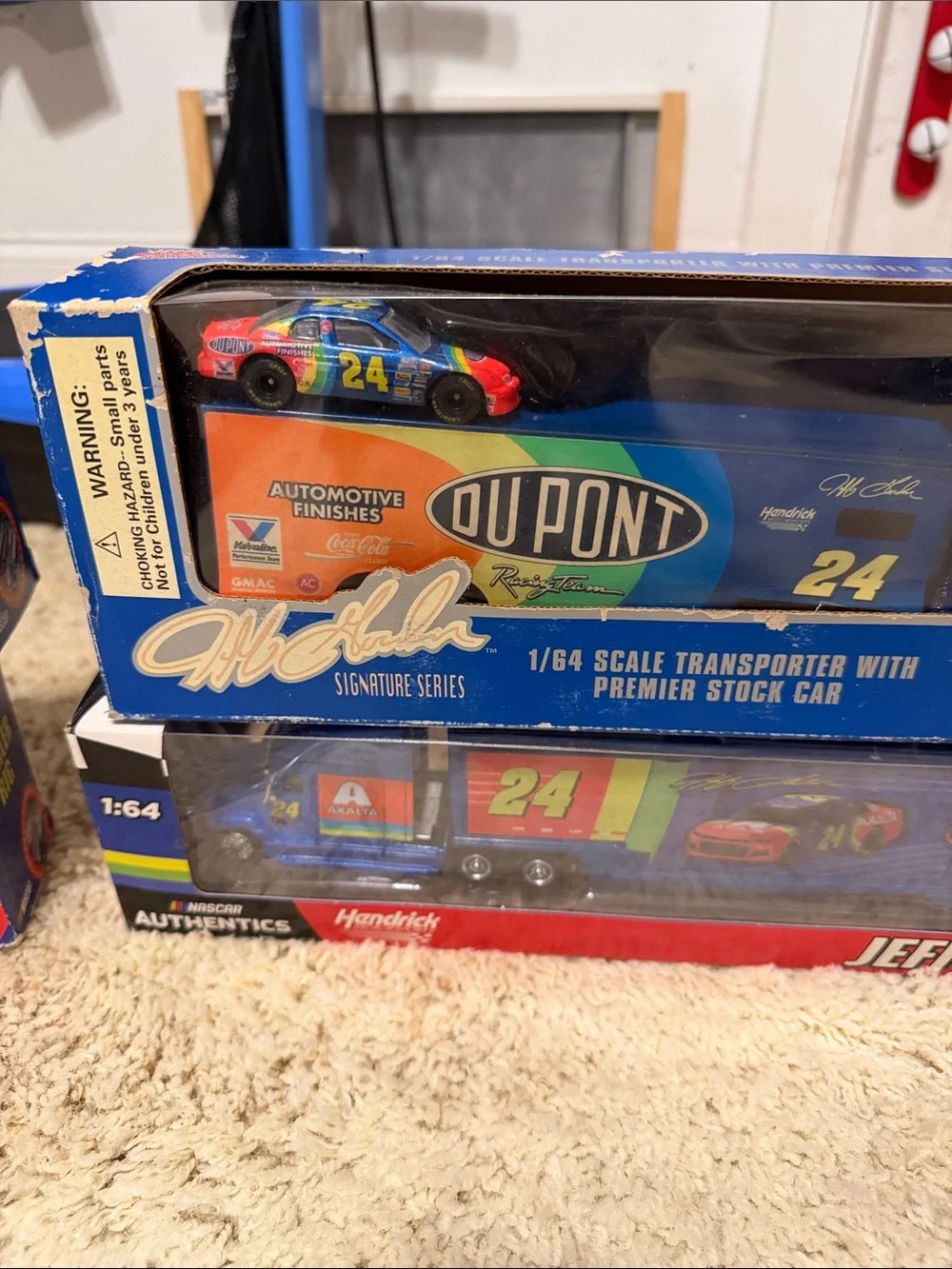 Die-Cast Trailer Rig Playset - Blue and Yellow